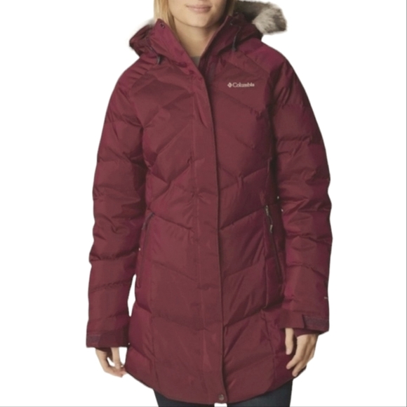 Columbia Lay D Coat Down II Long Puffer Thermal Winter Snow Jacket sz S - Picture 2 of 16